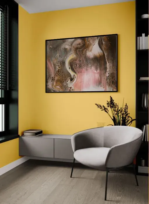 Sherwin Williams Golden Plumeria living room