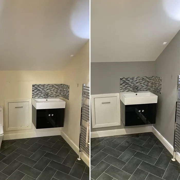 Dulux Goosewing bathroom makeover Dulux Goosewing bathroom makeover