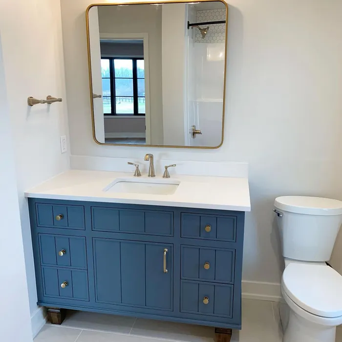 Sherwin Williams Granite Peak Bathroom Vanity