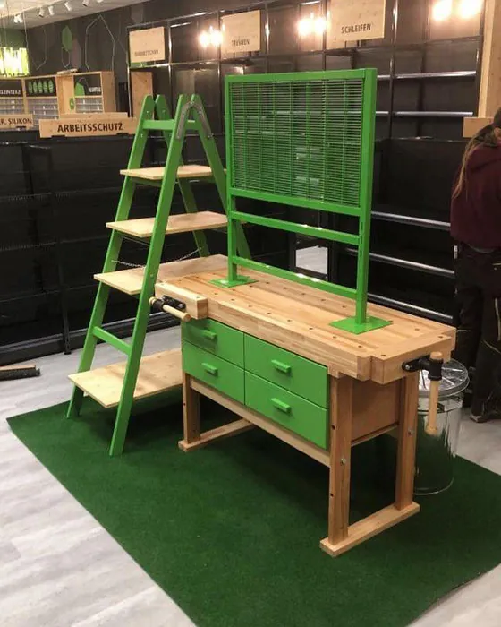 RAL Classic  Grass green RAL 6010 painted furniture