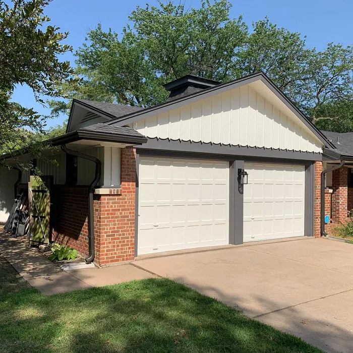 Sherwin Williams Greek Villa Garage Exterior