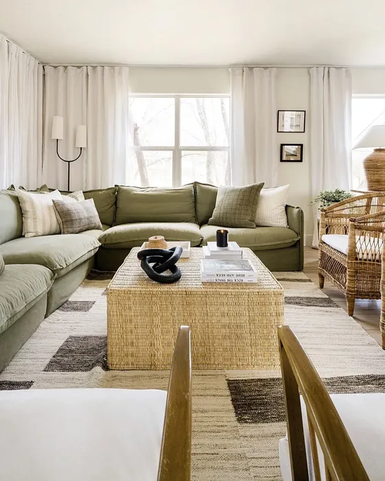 Sherwin Williams Greek Villa living room review