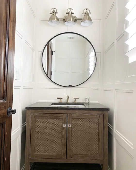 Sherwin Williams Greek Villa bathroom 