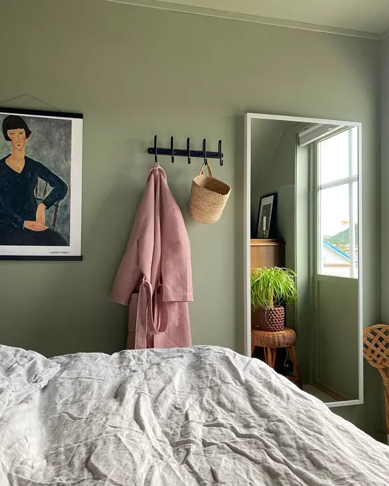 Jotun Green Harmony bedroom color review