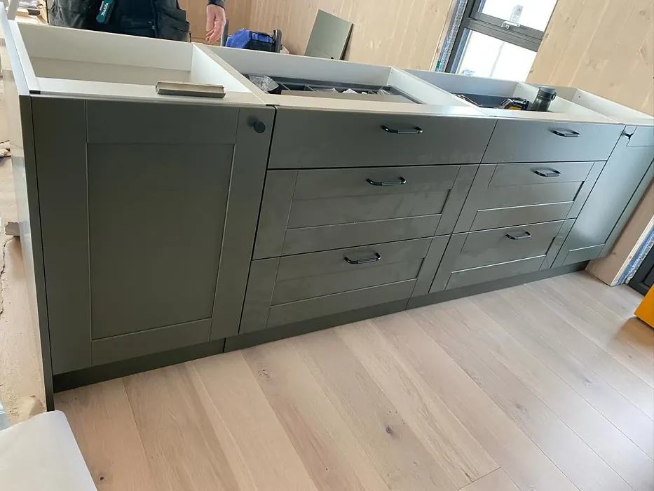 Jotun Green Marble kitchen cabinets color review