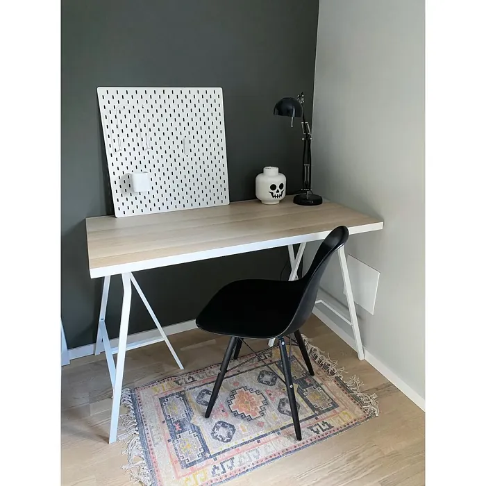 Jotun Green Marble home office accent wall