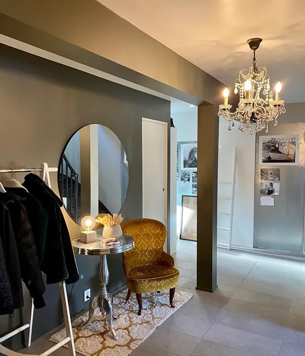 Jotun Green Marble accent wall color