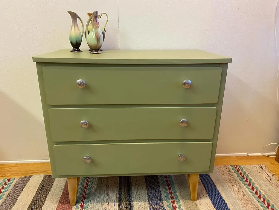 Jotun Green Tea painted storage 