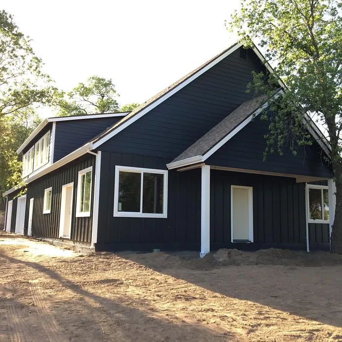 Sherwin Williams Greenblack house exterior 