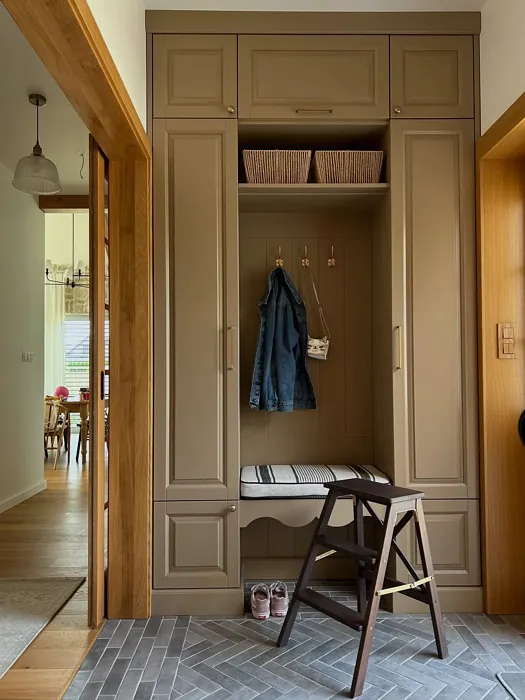 RAL 1019 painted cabinets inspiration