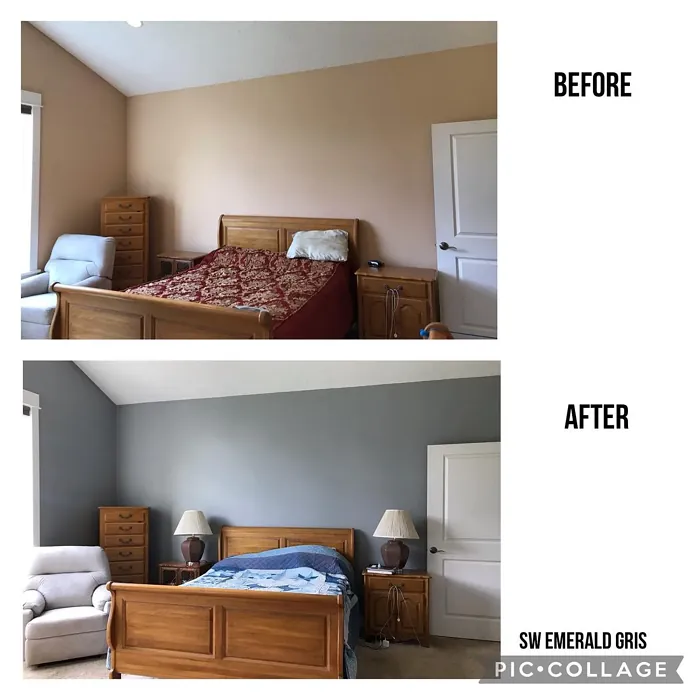 Sherwin Williams Gris bedroom color