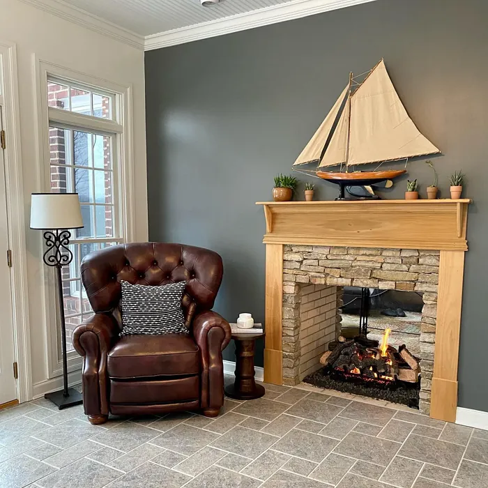 Sw 7068 Living Room Fireplace