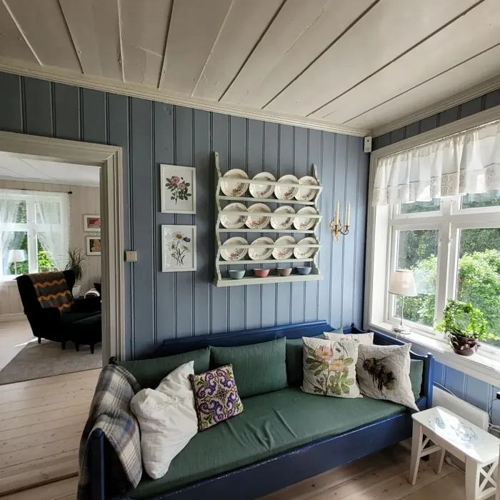 Jotun Gustavian Blue living room paint review
