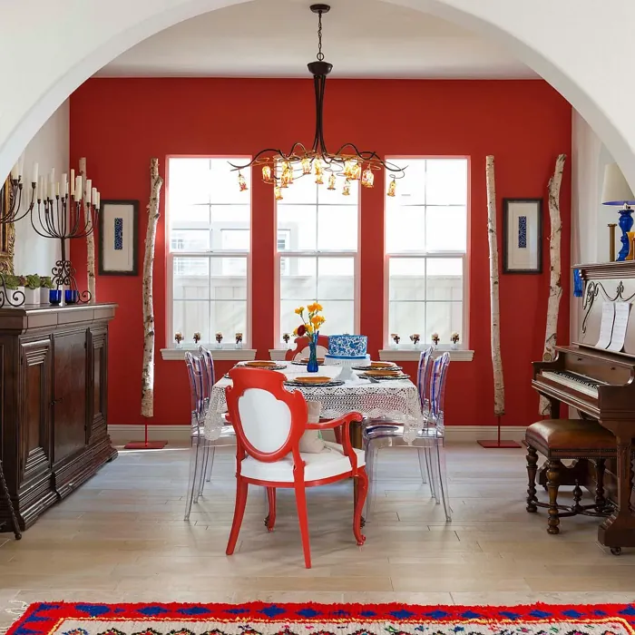 SW Habanero Chile dining room accent wall