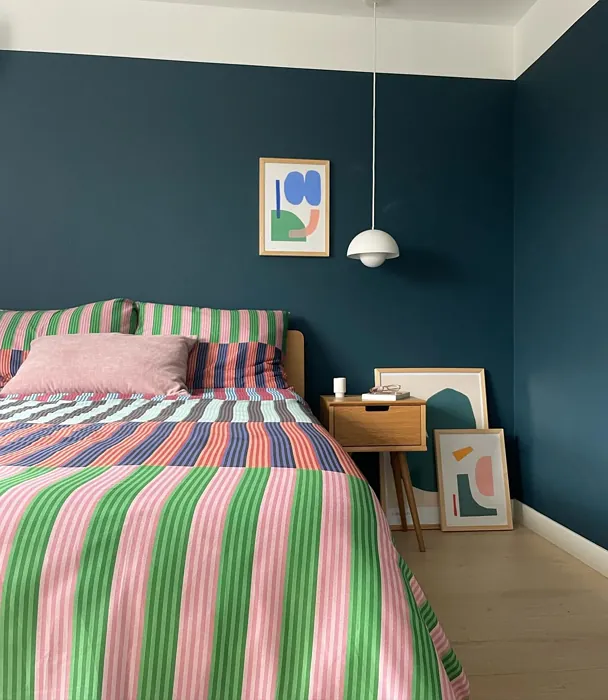 Hague Blue bedroom 70s interior