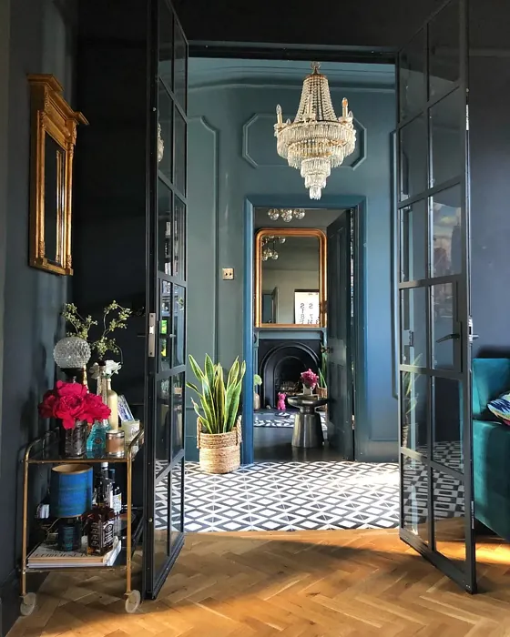 Hague Blue victorian house hallway 