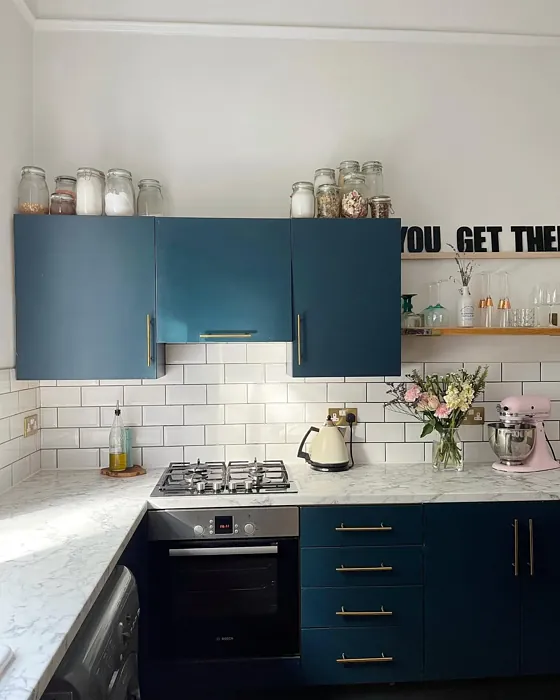 Farrow and Ball Hague Blue kitchen cabinets review
