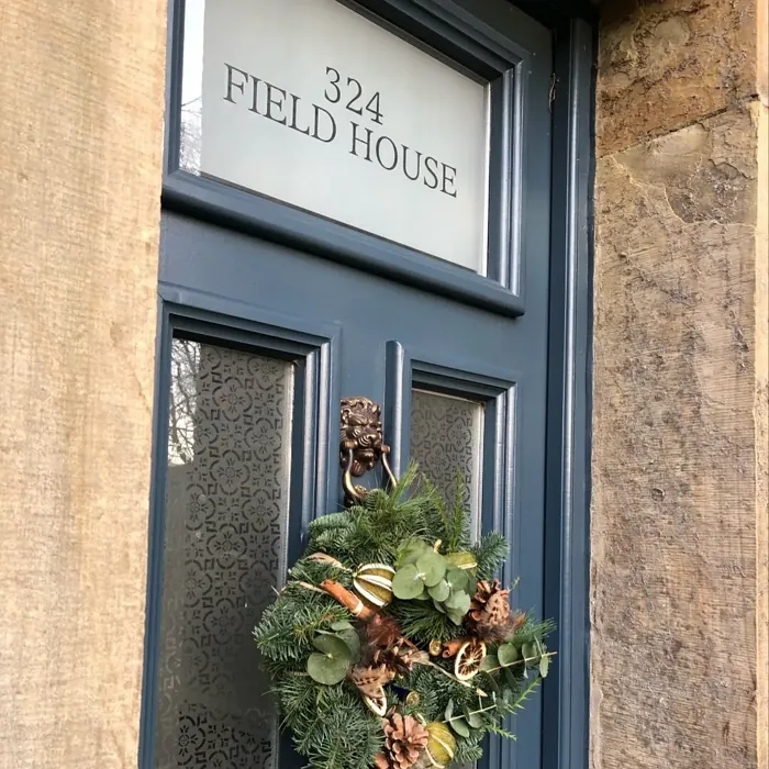Farrow and Ball Hague Blue front door 