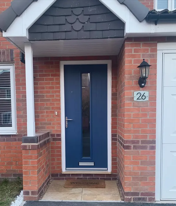 Little Greene Hicks' Blue 208 front door