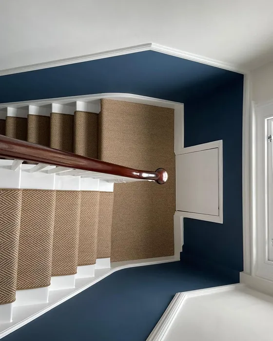 Little Greene Hicks' Blue 208 stairs