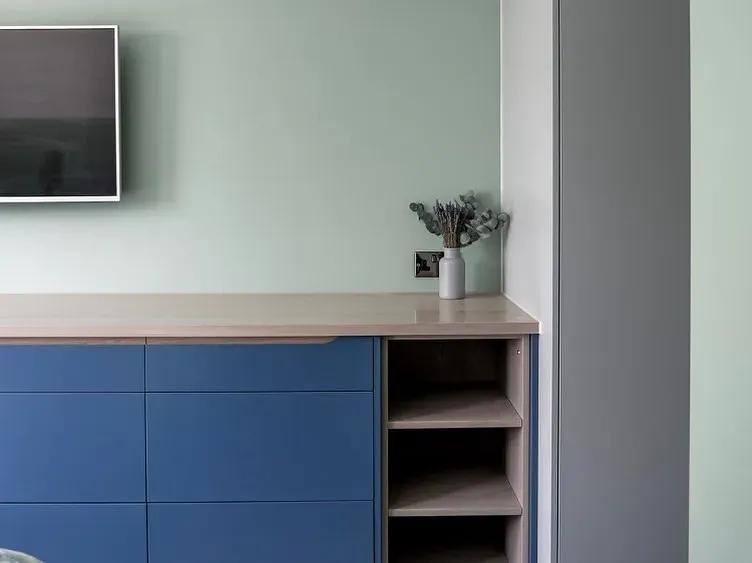 Little Greene Hicks' Blue 208 living room