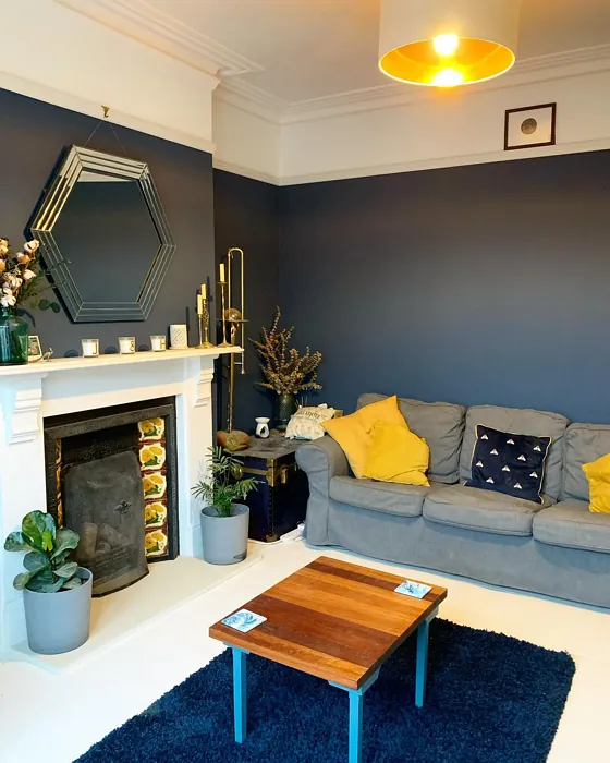 Little Greene Hicks' Blue 208 living room