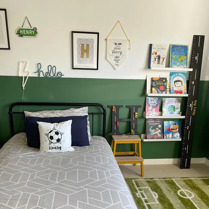 Dulux Highland Green kids bedroom