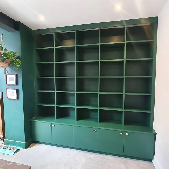 Dulux Highland Green painted furniture color