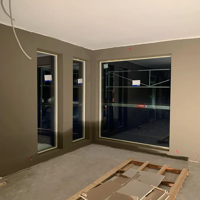 Jotun Hipster Brown wall paint makeover