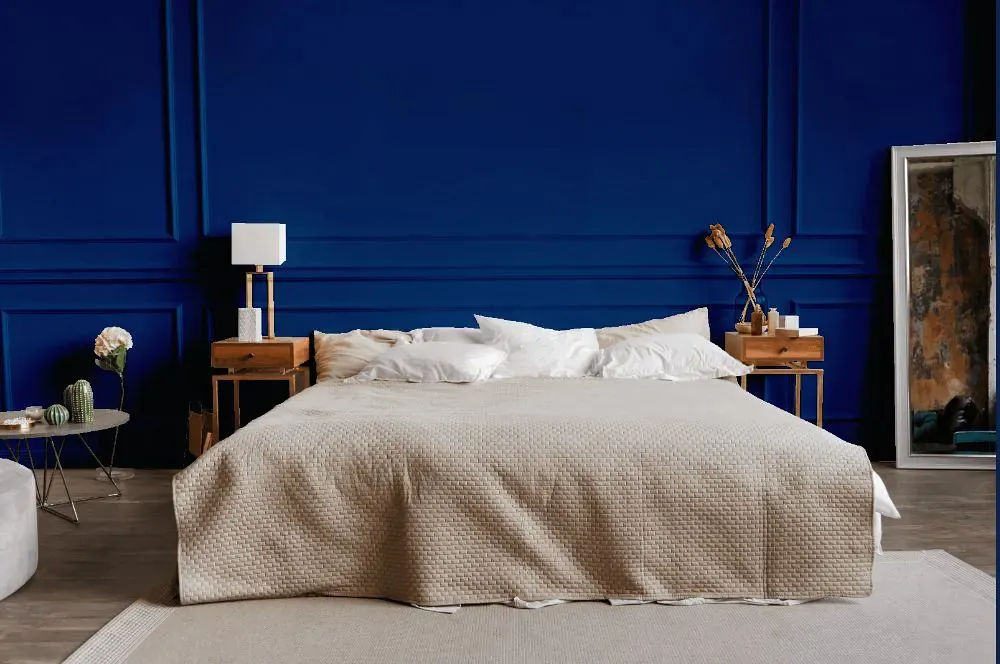 Sherwin Williams Honorable Blue bedroom