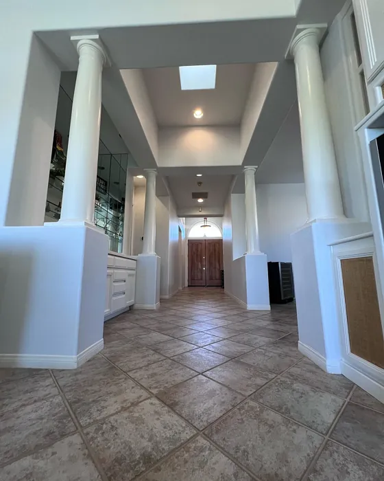 Sherwin Williams Ice Cube hallway review