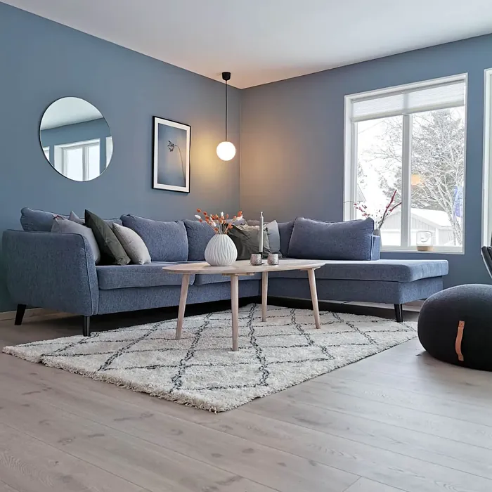 Jotun Icy Blue living room color review