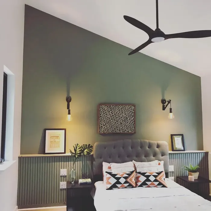 Illusive Green bedroom paint review
