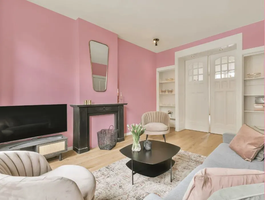 Sherwin Williams In the Pink victorian house interior