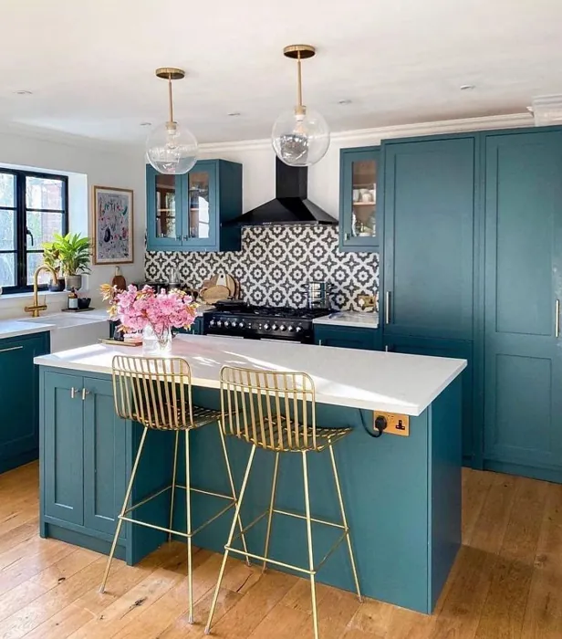 Farrow and Ball Inchyra Blue 289 kitchen cabinets