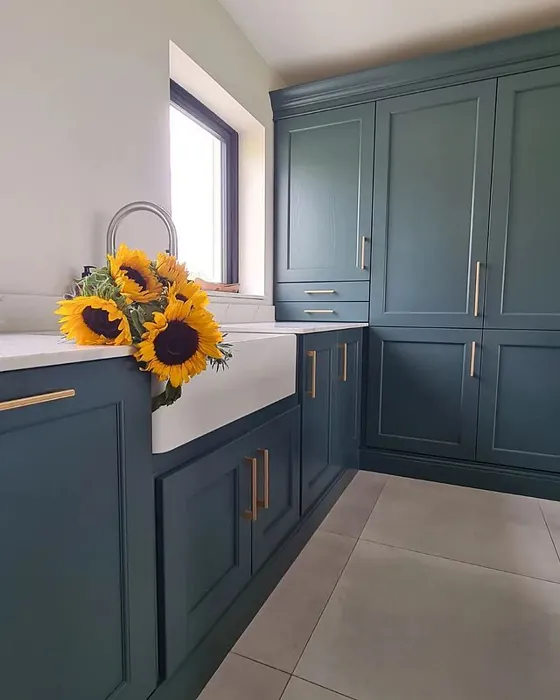 Farrow and Ball Inchyra Blue 289 kitchen cabinets