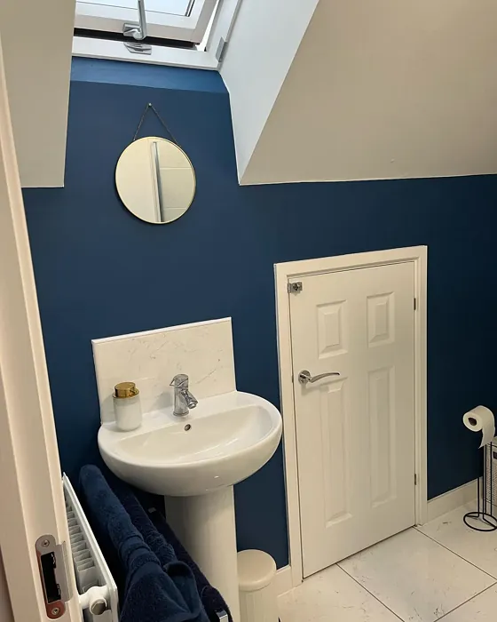 Dulux Indigo Shade bathroom color