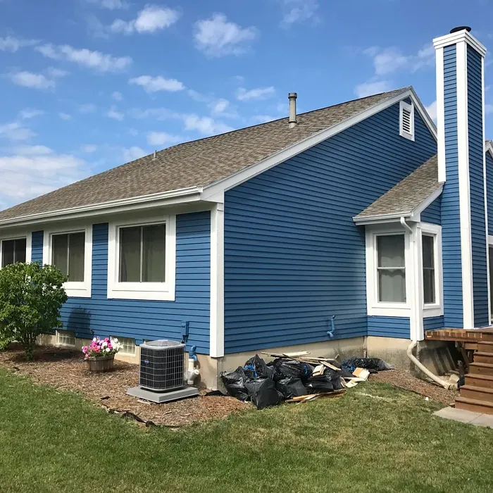 SW Inky Blue house exterior paint review