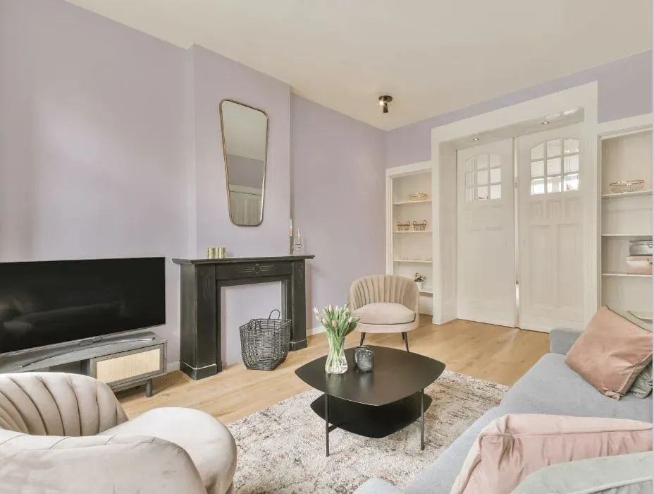 Sherwin Williams Inspired Lilac victorian house interior