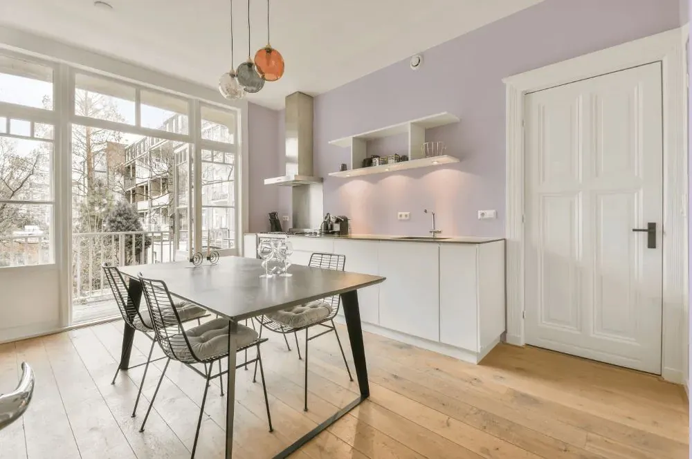 Sherwin Williams Inspired Lilac kitchen review