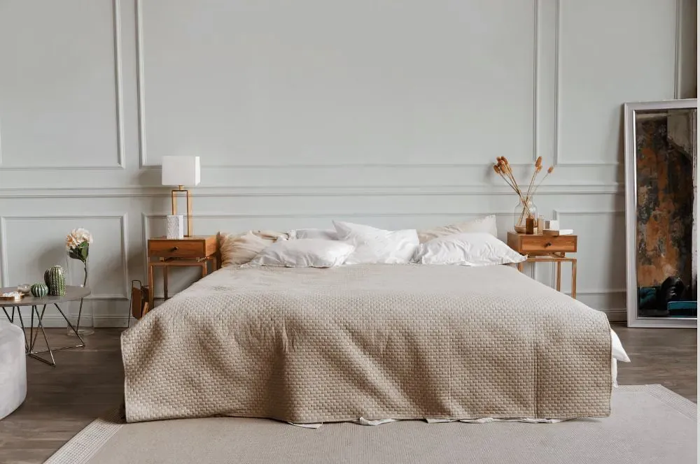Sherwin Williams Intrepid Grey bedroom
