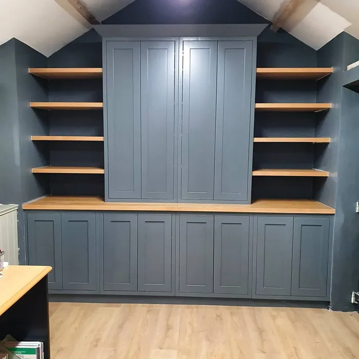 RAL 7011 painted cabinets 