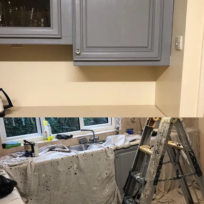 Dulux Ivory kitchen makeover