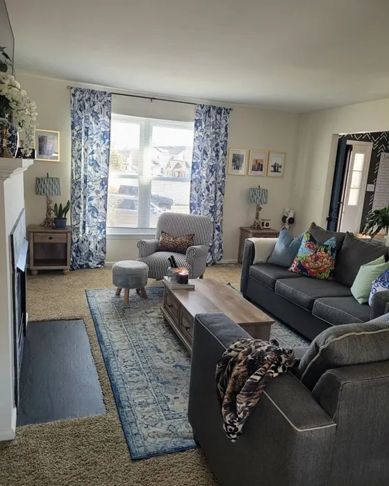 Ivory Lace Living Room