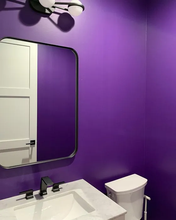 Izmir Purple Bathroom
