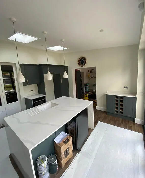 Large kitchen with James White Farrow and Ball colour