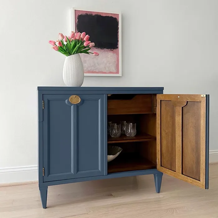 Benjamin Moore Kensington Blue CC-780 painted furniture