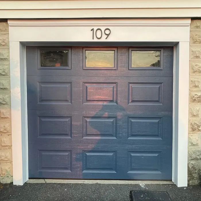 Benjamin Moore Kensington Blue CC-780 garage door