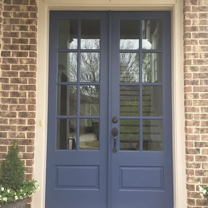 Benjamin Moore Kensington Blue CC-780 front door