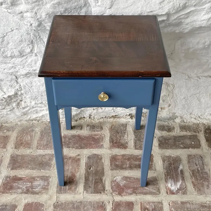 Benjamin Moore Kensington Blue CC-780 painted furniture